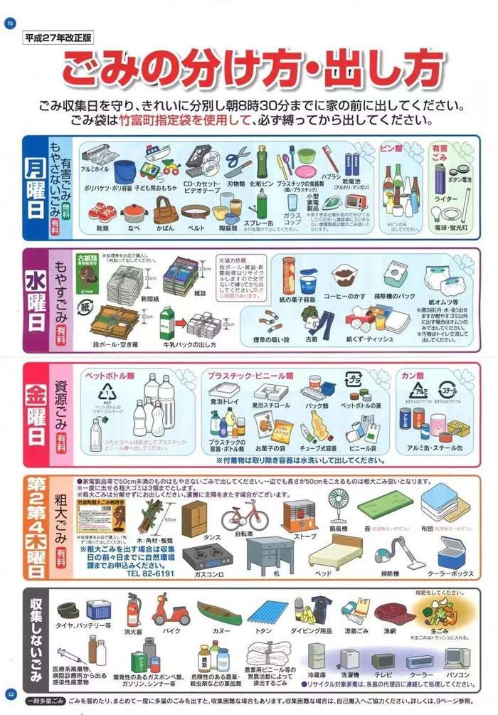 日出國留學趣事：垃圾歸類細膩，高達518項