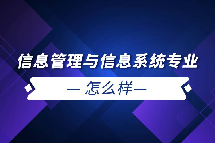 信息管理與信息系統(tǒng)專業(yè)怎么樣