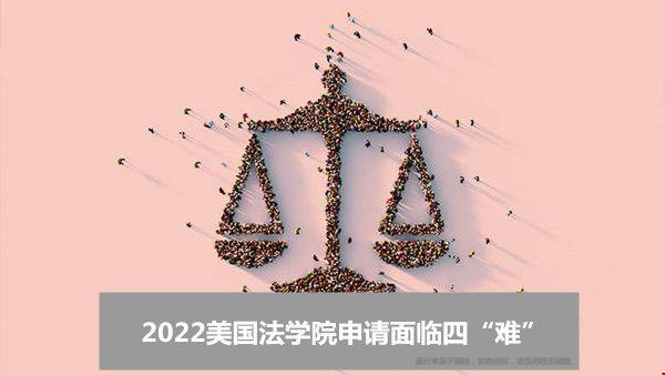 2022美國法學(xué)院申請(qǐng)面臨四“難”